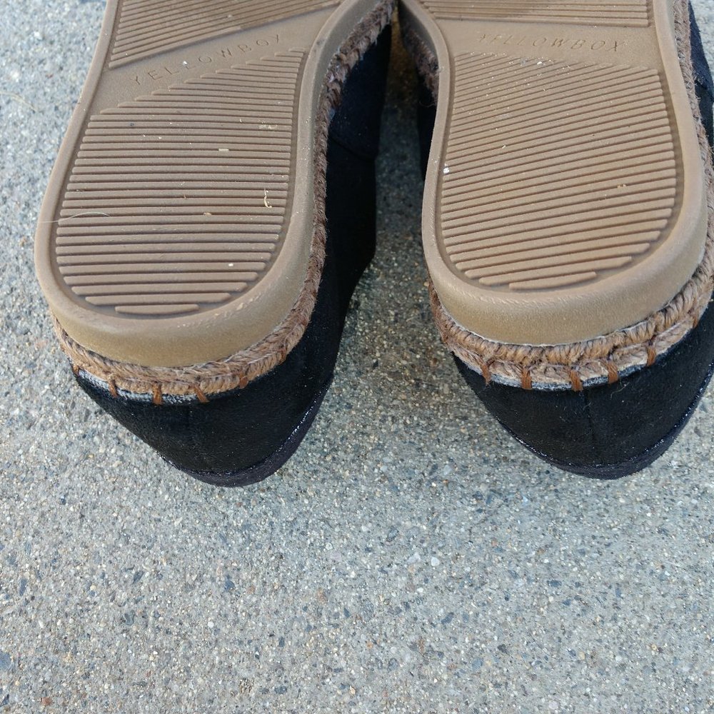 YELLOWBOX GRAHM ESPADRILLE SLIP ON SHOES 7.5 MEDIUM ZIP UP TOP - Picture 5 of 8